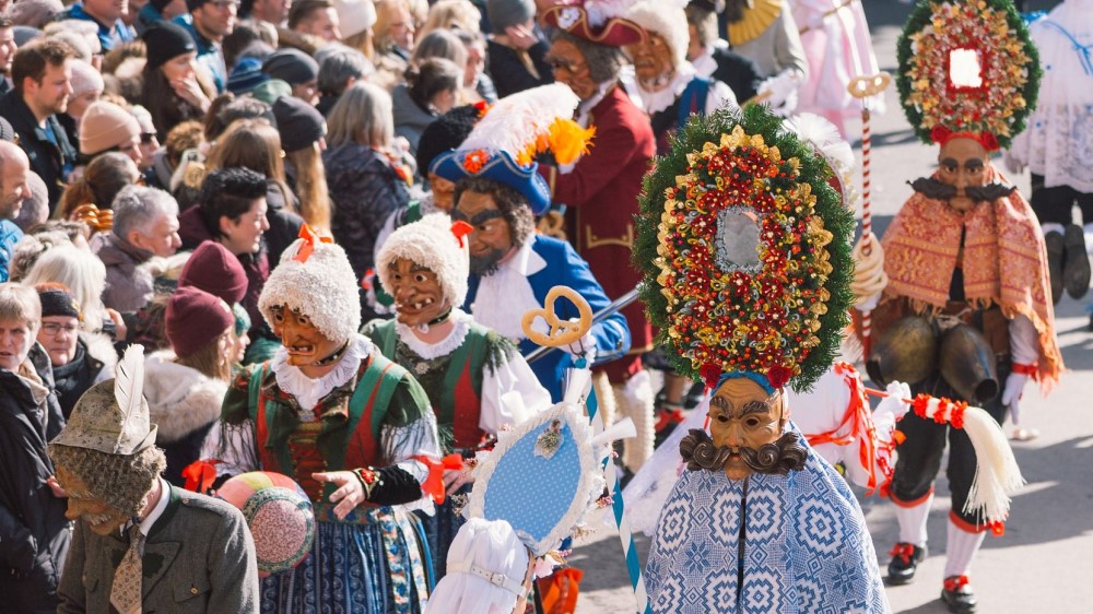 Fasnacht in de Outdoorregio Imst.